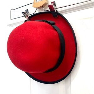 Stylish Red Wool Hat